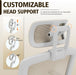 Ergonomic Office Chair, High Back Home Desk Chair with Headrest, Flip-Up Arms, 90-120° Tilt Lock and Wide Cushion, 300LBS Mesh Chairs for Man Woman, White Task Chair(Beige,Gy01Wbg)