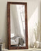 71 Inch Full Length Mirror Solid Wood
