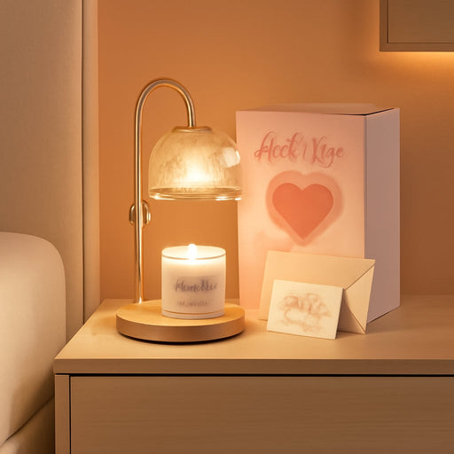 Candle Warmer Lamp Gifts for Mom, Adjustable Height Dimmable Candle Warmer with Timer, Wax Melt Lamp for Scented Candles White Elephant Gifts for Adults Home Essentials