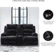 Signature Design by Ashley Higgesbee Contemporary Reclining Loveseat with Console, USB Charging Port, Storage and 2 Cup Holders, Black