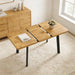 Modern 47.2"-63" Extendable Rectangular Dining Room Table, Walnut | Removable Extension Leaf, Durable MDF Tabletop, Accommodates 4-8 Guests, Great for Dining Room Small Kitchen & Dinner Spaces