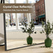 72"X44" Oversized Black Full Length Mirror, Floor Standing or Wall Mounted with Hanging Kit, Shatterproof Tempered Glass Mirror for Living Room, Bedroom, Dressing Room, Gym