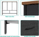 43.3" Wide Fabric Dresser for Bedroom, Chest of Drawers with 11 Deep Drawers, Multi-Drawers TV Stand TV Console, Storage Organizer for Closet, Nursery (Black)