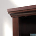 Miscellaneous Storage 5-Shelf/ Book Shelf 2-Door Bookcase, Select Cherry Finish