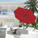 9FT Outdoor Patio Umbrella, Market Umbrella, Red