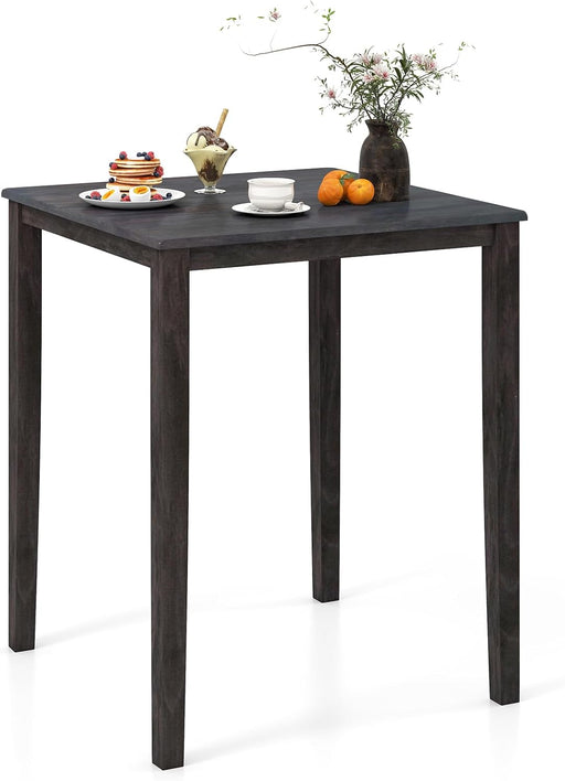 Graphite Square Dining Table Contemporary Solid Wood