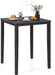 Graphite Square Dining Table Contemporary Solid Wood