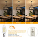 Twenty Inch Chandelier Black Walnut FarmhouseStyle Classic