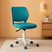 Kids Desk Chair, Adjustable Children Study Chair, Swivel Chair Armless Mesh Task Student Chair, Child Desk Chair with Adjustable Height & Lumbar Support Computer Chair, Turquoise