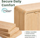 59" Fluted Sideboard Buffet Cabinet with Storage,Credenza Natural