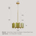 16" Tiffany Stained Glass Chandelier, Green Art Deco Light Fixture