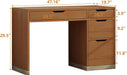 Espresso FortyEightInch Desk For Small Home Office