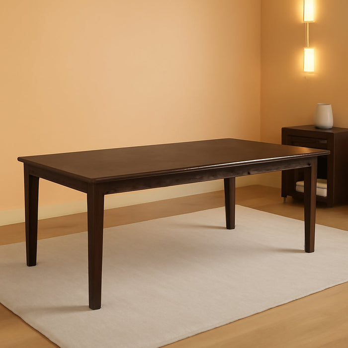 Haddigan Traditional Rectangular Dining Extension Table, Seats up to 8, Dark Brown