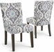 Parsons Classic Upholstered Accent Dining Chair, Set of 2, Suri Blue