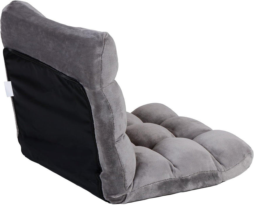 14-Position Folding Floor Chair Gaming Sofa Cushioned Padded Reclining Bed Lounge Couch Seating for Comfy Reading, Reading, Gaming, Relaxing, Watching TV