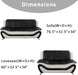 Living Room Sofa Set Leather Couch and Loveseat for Living Room, Living Room Couch Set, Sofa for Bedroom, Apartment, Living Room Furniture Sets (Black&White, Sofa+Loveseat)