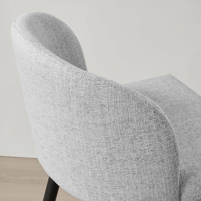 Counter Height Bar Stools Set of 3, 360° Swivel Upholstered Barstools with Backs and Metal Legs, 26" H Seat Height, Fabric in White (Multi-Colored)