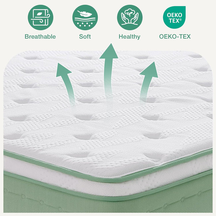 Twin Memory Foam Mattress Therapeutic Ergonomic Design