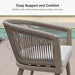 Patio Dining Set for 10 All-Weather Wicker 11 Piece Aluminium Outdoor Table and Chairs Set Included Cushions for Backyard Indoor Decor Kitchen Modern Outdoor Furniture Set Champagne