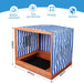 Kids' Outdoor Wooden Sandbox Large，Sandbox with Cover for Backyard with Rainproof and 3 Bench Seats,Outdoor Playhouse Cedar Wood