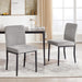 Dining Chairs Set of 4, Modern Upholstered Fabric Parsons Dining Room Chairs, Armless Kitchen Chairs with Metal Legs and Padded Seat for Living Room, Bedroom, Kitchen