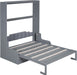 Queen Size Murphy Bed, Wall Bed with Sofa and Cushion, Grey