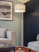 Stowe Floor Lamp with Antique Brass Finish, Modern Style, 61" Height, 19" Width, 19" Depth