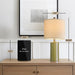 Industrial Green Ceramic Nightstand Table Lamp Modern