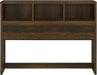 Westpark 49-Inch Queen Bookcase Headboard Dark Pine