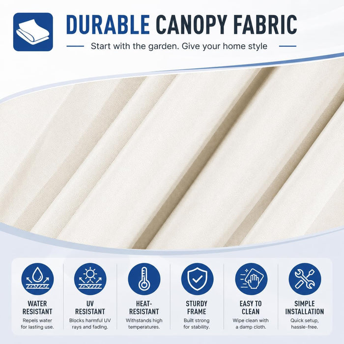 Large 9FT Offset Patio Umbrella with Cantilever Crank & Infinite Tilt, Heavy Duty Outdoor Hanging Umbrella with Cross Base for Backyard, Deck, Poolside