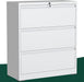 3 Drawer File Cabinet with Lock, Lateral Filing Cabinets,Metal Storage Filing Cabinets for Home Office, Heavy Duty File Cabinet for Letter/Legal/A4/F4 Size Amsseble Required, White