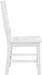 Dining Chairs Set of 2, Dining Chairs with Solid Wood Legs and Footrest, High Ladder Back Farmhouse Dining Chairs, Wooden Dining Room Chairs, White