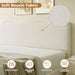 Queen Size Lift-Up Storage Bed, Upholstered Boucle Bed with Curved Headboard, Rounded Corners, Sturdy Wooden Slat Support, No Box Spring Needed, Easy Assembly, Cream White