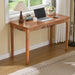 Solid Wood Computer Desk with Storage Drawers (Oak Color, 47.2Inch)