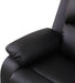 Reclining Sectional Sofa Set, L Shaped PU Leather Recliner Couch with Cup Holder and Storage Console for Home Theater & Living Room, Black