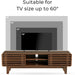 TV Stand for 60 Inch TV, Mid Century Modern Entertainment Center with Storage Boho Television Stand with Shelves and Grille Sliding Doors Wood Media Console for Living Room, Walnut