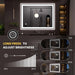 48"X36" LED Bathroom Mirror Black Framed