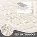 Gennia Waterproof Recliner Sofa Cover,Stretch Reclining Couch Covers with Pockets,Washable Lazy Boy Recliner Slipcovers,Leakproof Sofa Protector for Kids, Pets, Dog and Cat (3 Seat, Beige)