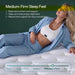 King Size Mattress, 12 Inch King Mattress in a Box, Cooling Gel Memory Foam Hybrid Mattress with Pocketed Coils, Medium Firm Feel, Certipur-Us Certified, Pressure Relief, Motion Isolation