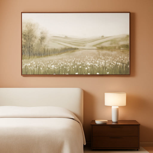 Framed Canvas Wall Art Decor Natural Wall Decorations Home Decor Wall Art Prints Mountain Wilderness Landscape Large Size Artwork for Living Room Bedroom Kitchen Office Decor 29"×58"