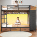 Black Industrial TwinOverTwin HeavyDuty Bunk Bed Outlets