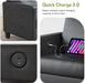 Black SeventyThreeInch ThreeSeater Sofa For Living Room