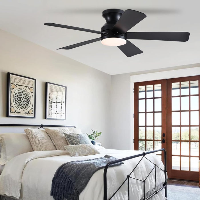 46-Inch-Black-Ceiling-Fan-With-DimmableLED-Remote-Memory