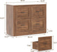 Four Drawer Filing Cabinet Distressed Oak StorageUnit
