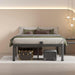 18 Inch Full Size Bed Frame with round Corner Legs and Mattress Stopper