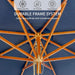9FT/10FT Bamboo Patio Umbrella, UPF50+ Outdoor Table Umbrella