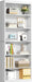 6-Tier Open Bookshelf, Modern Wood Bookcase, White | 71" Tall Floor Standing Bookcase, Wood Display Storage Shelf for Home Office Living Room