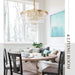 Gold Plated Crystal Chandelier Four Tier Illumination