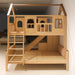 Twin Over Full SolidWood BunkBedWithSlide PlayhouseLoft