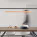 39 Inches Natural Wood Dimmable PendantLight Fixture